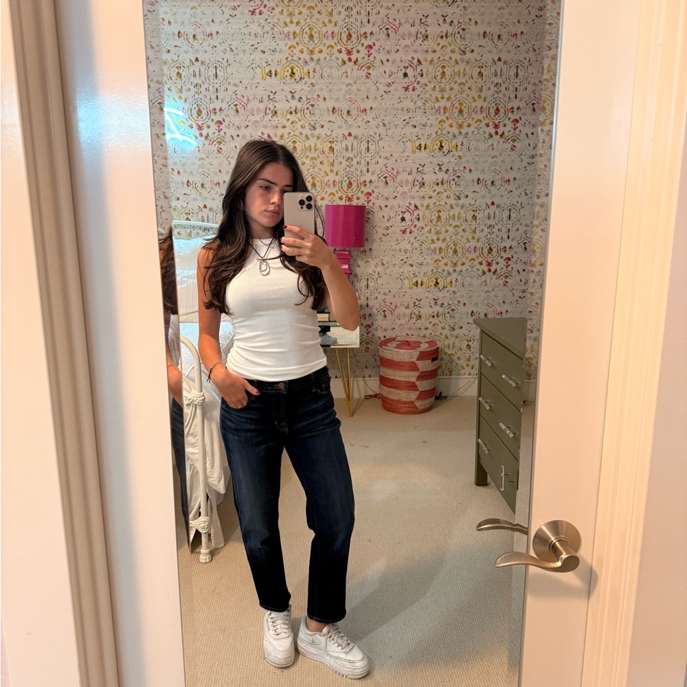 J Brand Dark Indigo Straight Leg Jeans